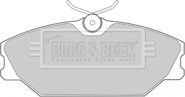 BORG & BECK Комплект тормозных колодок, дисковый тормоз BBP1708